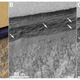 Blocks falling from an ice-rich scarp, suggestive of erosion. (Image: NASA/MRO/C. M. Dundas et al., 2018)